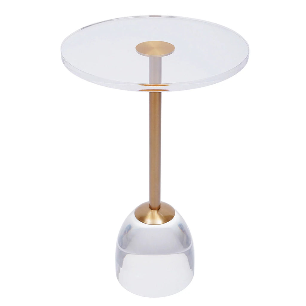 Clear Acrylic Round End Table W5117