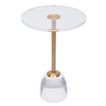 Clear Acrylic Round End Table W5117