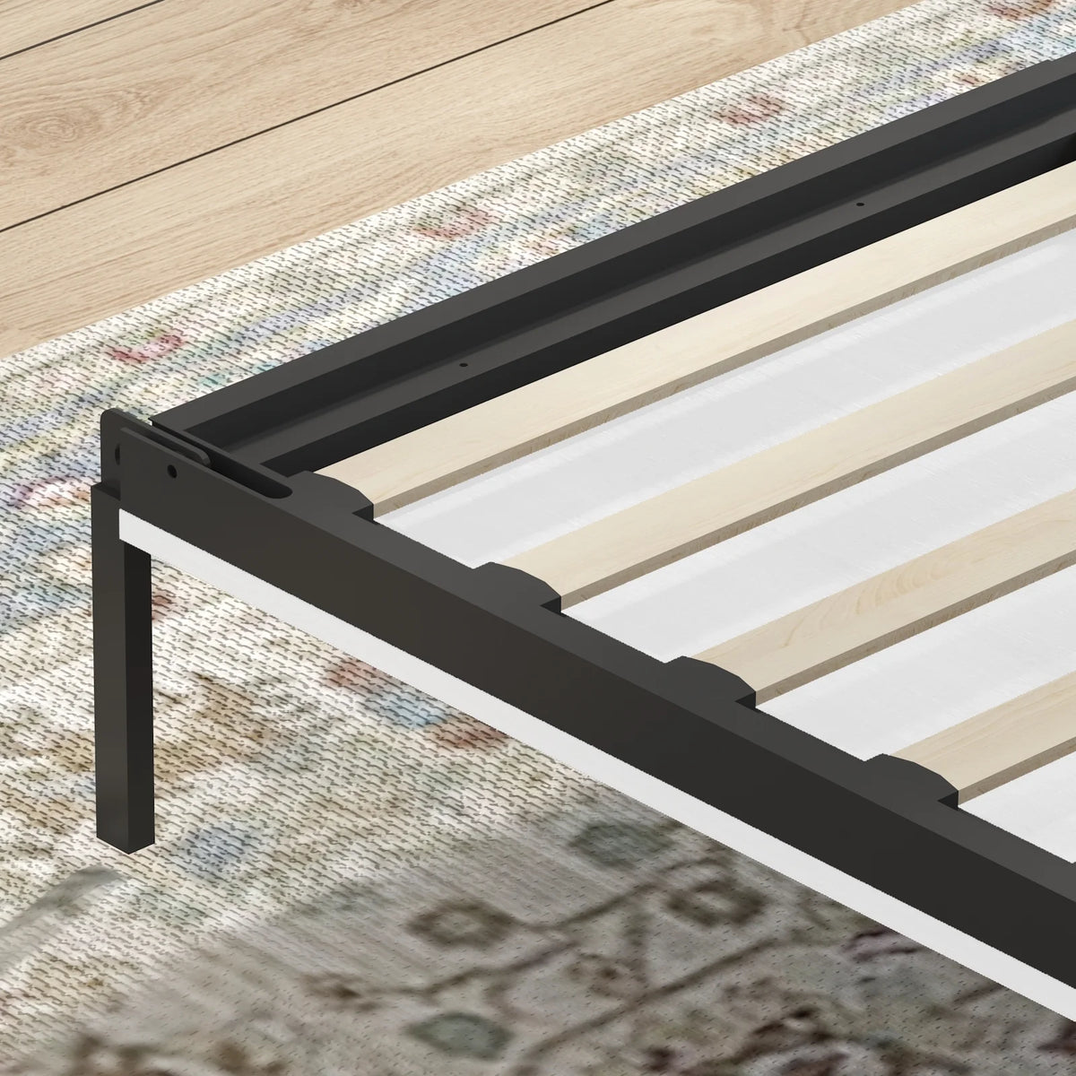 White Foldable Wall Bed with Wardrobe U961
