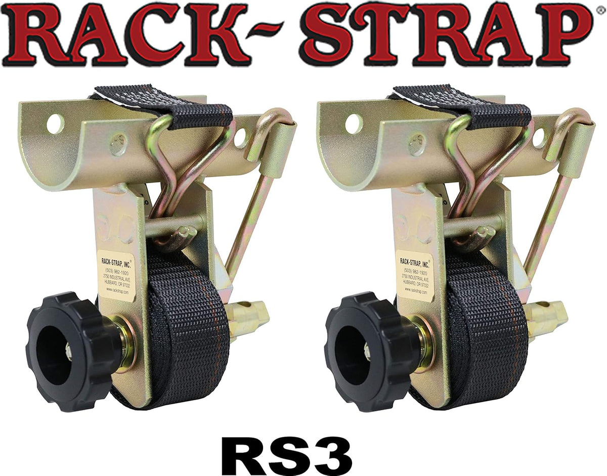 2 Pack Black 2 Inch Round Mounting Bracket with 8 Foot Black Polyester Strap with J Hook M991987