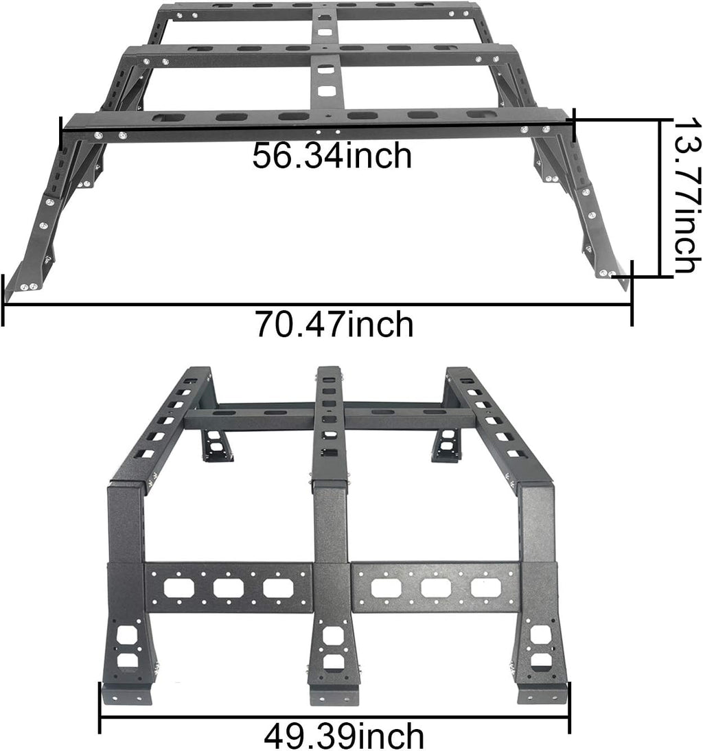 13.8 High Cargo Carrier Truck Bed Rack F187