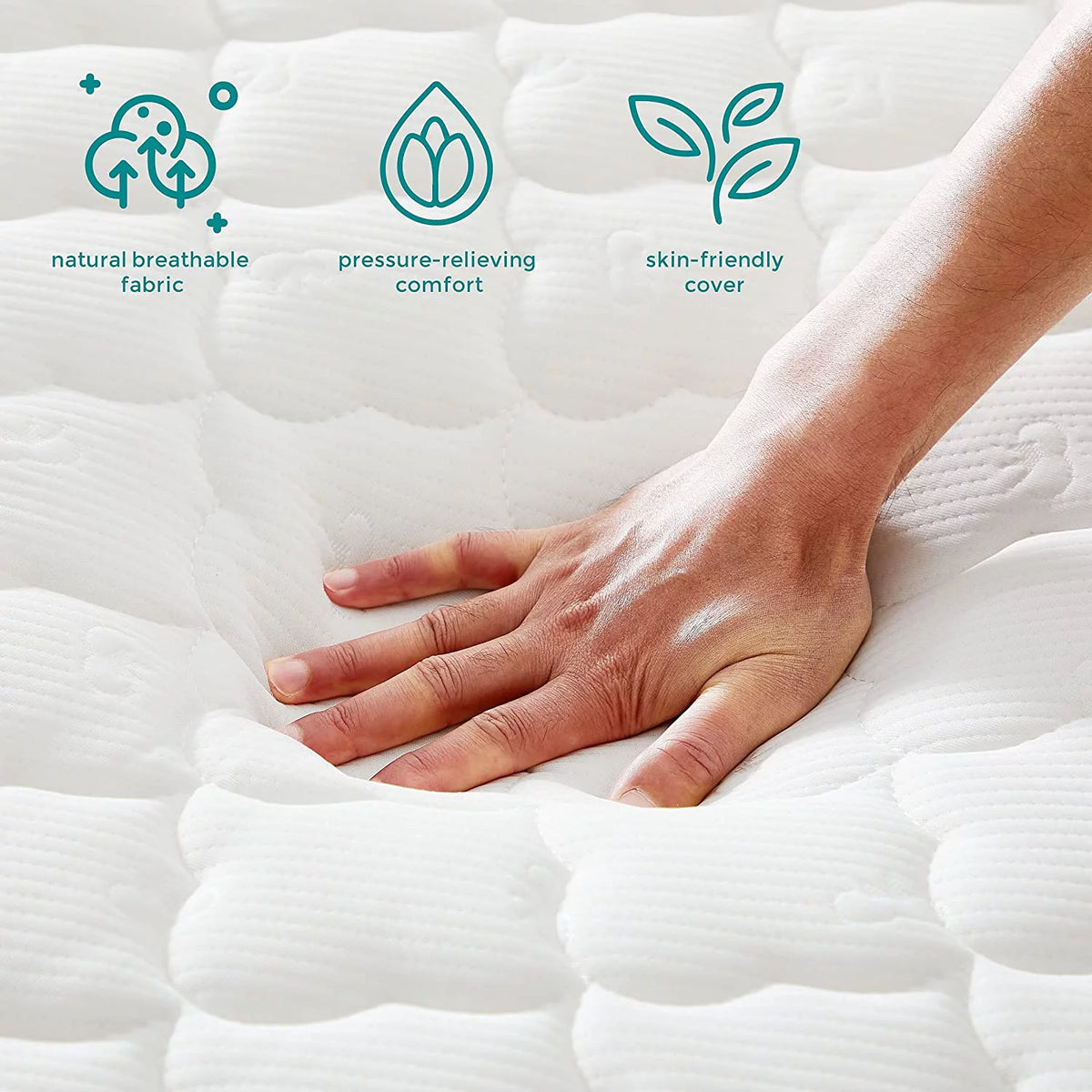 8 Inch Gel Memory Foam Hybrid Twin Mattress C671