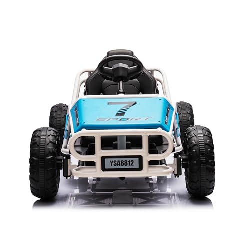 Blue Electric Go Kart with Metal Frame H21094