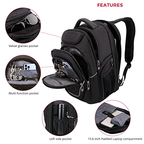 Large Backpack with USB Charging Port and RFID Protection X907