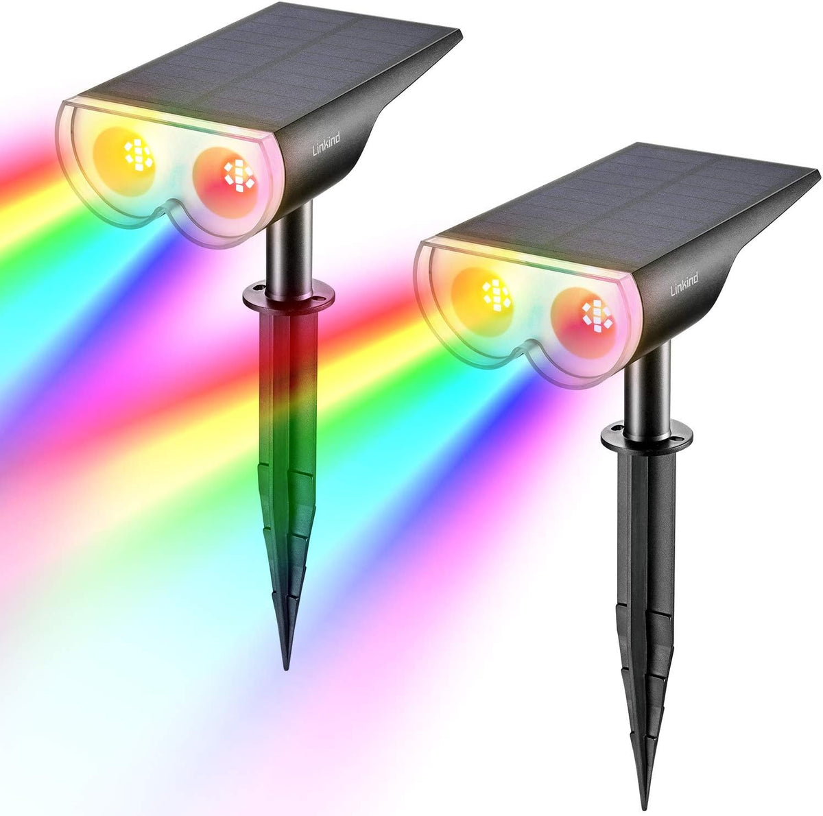 4-Pack Solar Landscape Spotlights T158