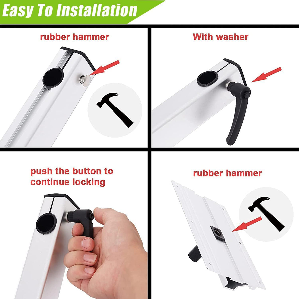 Adjustable Aluminum Alloy 360 Degree Rotation RV Table Mount L6177