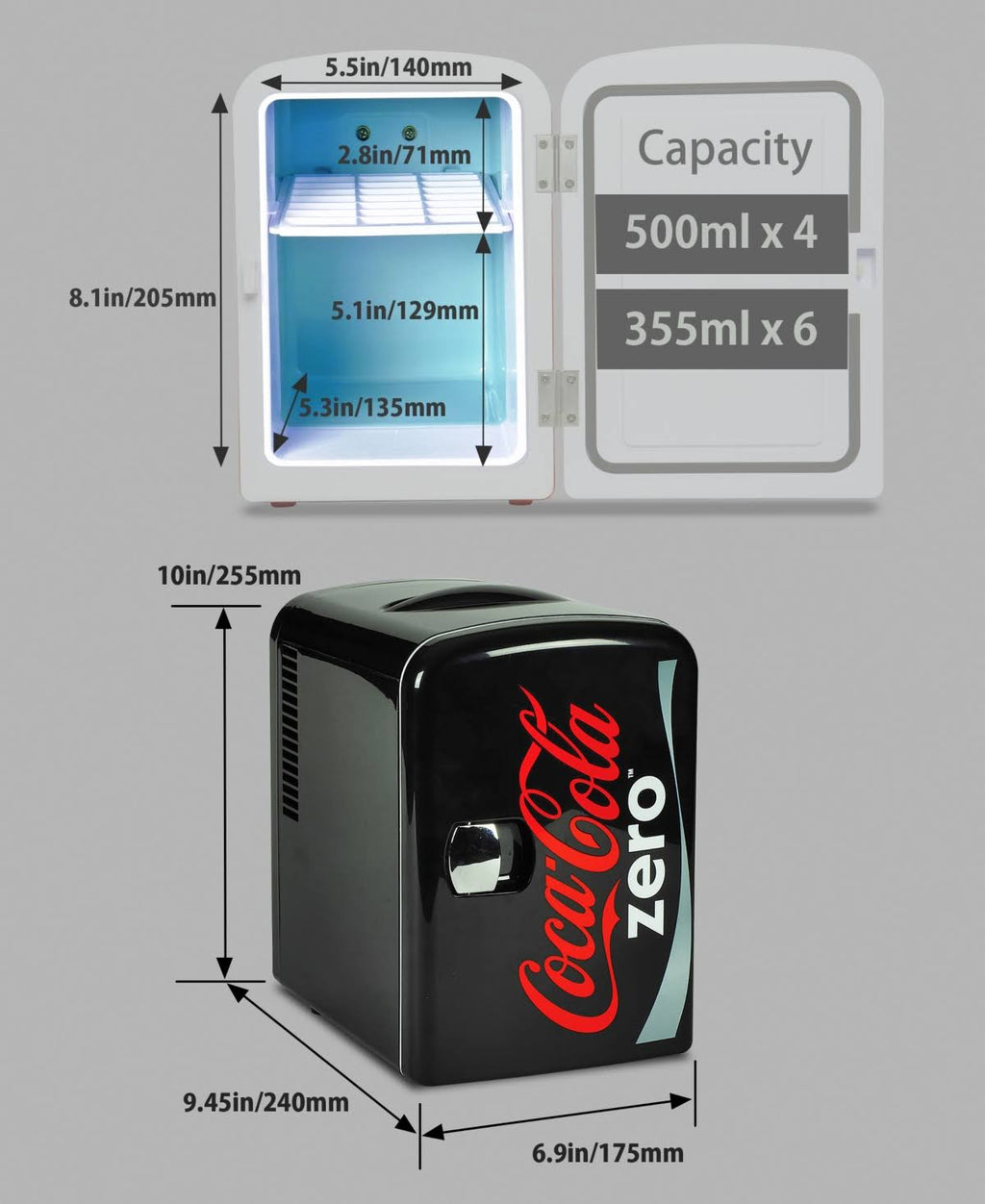 Portable Fridge Mini Cooler A96742