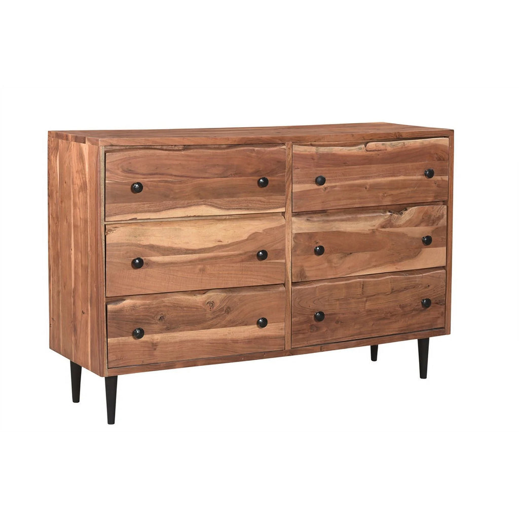 Solid Wood 3-piece King Bedroom Set in Brown N945