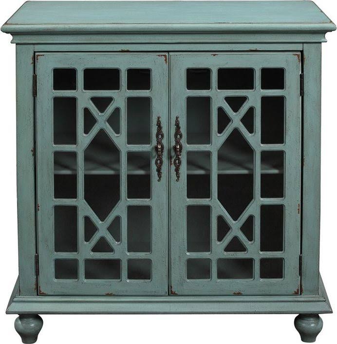 Blue Two Door Cabinet Y602