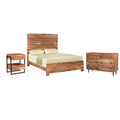 Solid Wood 3-piece King Bedroom Set in Brown N945