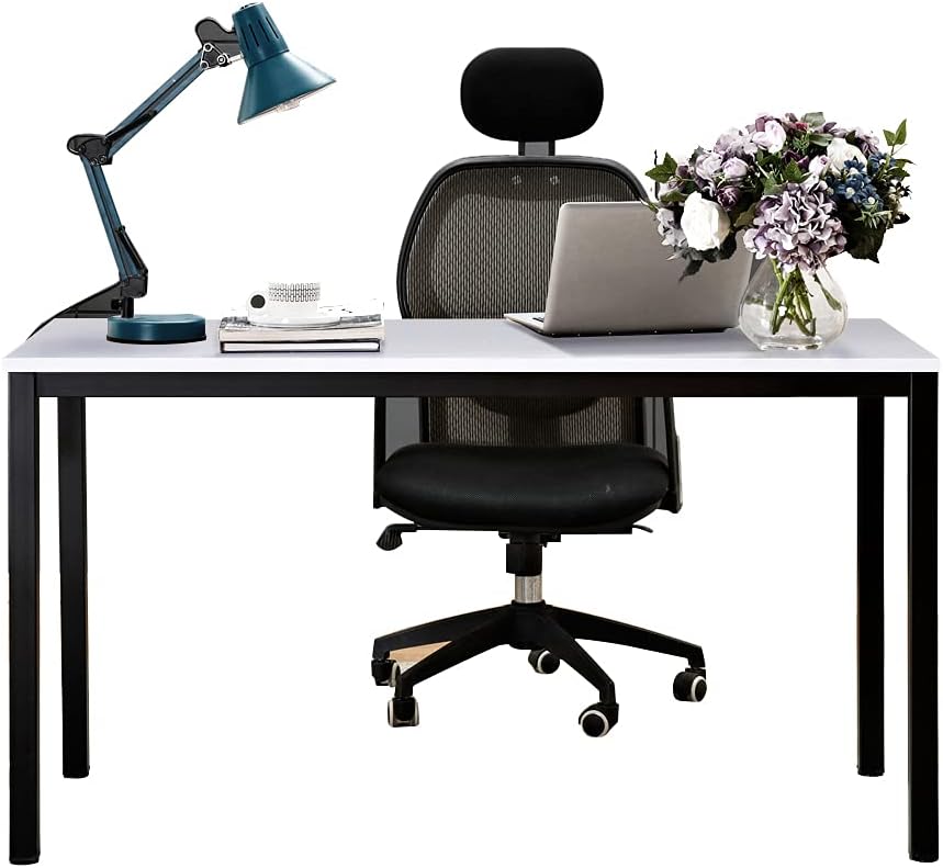 White Black 63 inches Computer Desk A254047