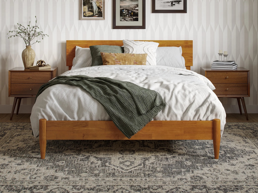 Solid Wood Low Profile Platform Bed Z9256