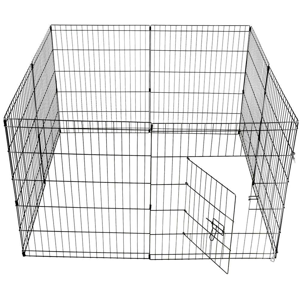 8 Panel Pet Dog Playpen Exercise Cage Enclosure M152385