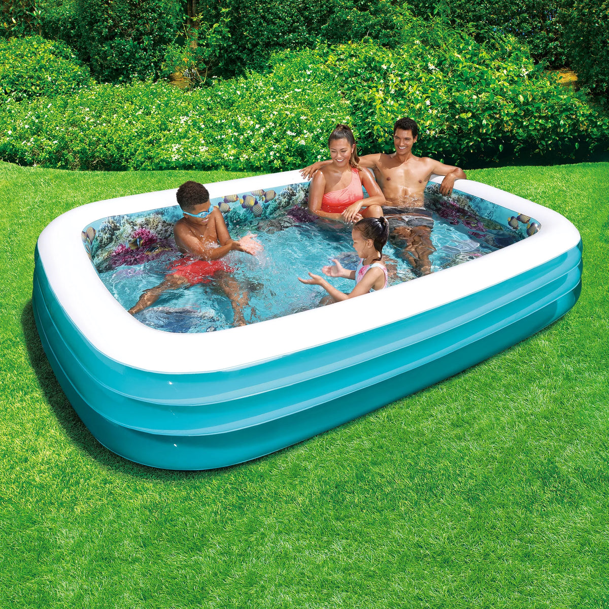 Inflatable Dolphin 3D Family Pool H9180