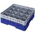 Blue 16 Comp. Full Size Glass Rack G342