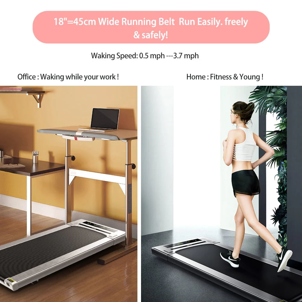 Folding Portable Treadmill with Wide Tread Belt X513708