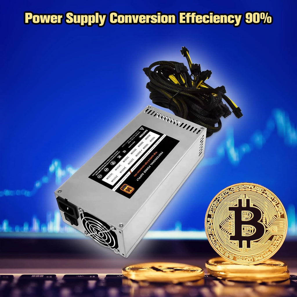 2500W 2U Single Channel Mining Rig PSU Y7624