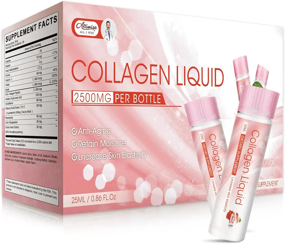 Collagen Peptides 2500mg Biotin Hair Skin Nail Supplement L1913