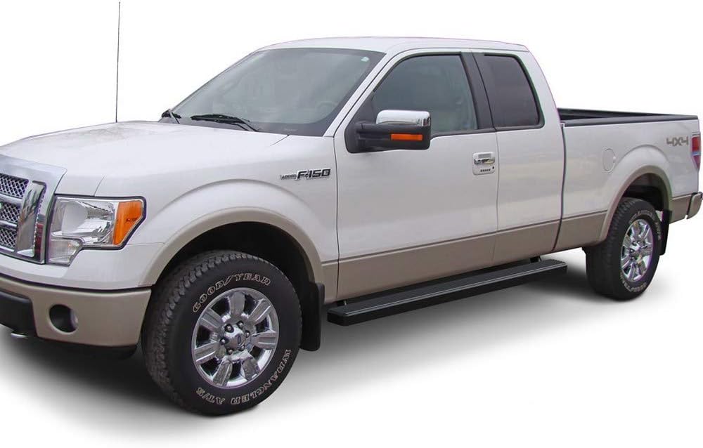4in Black Running Boards A9514