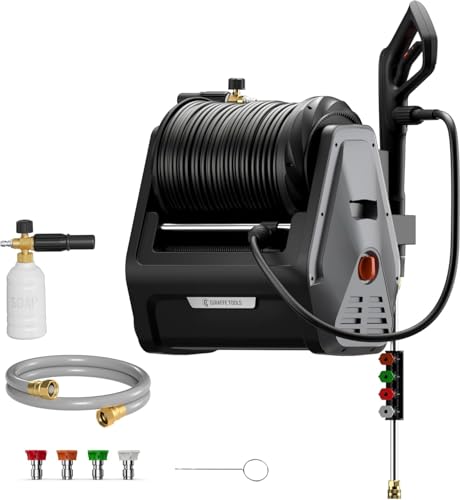 2900 PSI 2.2 GPM Electric Wall Mounted Pressure Washer with 100ft Hose L816806