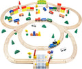 100-Piece Wooden Train Track Town Starter Set I34769