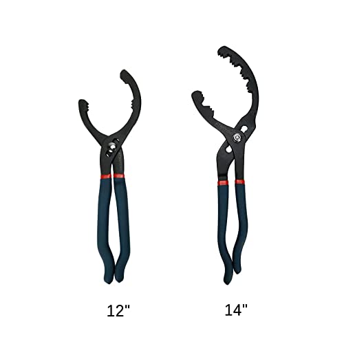 12" & 16" 2pcs Adjustable Oil Filter Pliers T1609