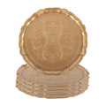 Gold Set of 4 Charger Plates B960