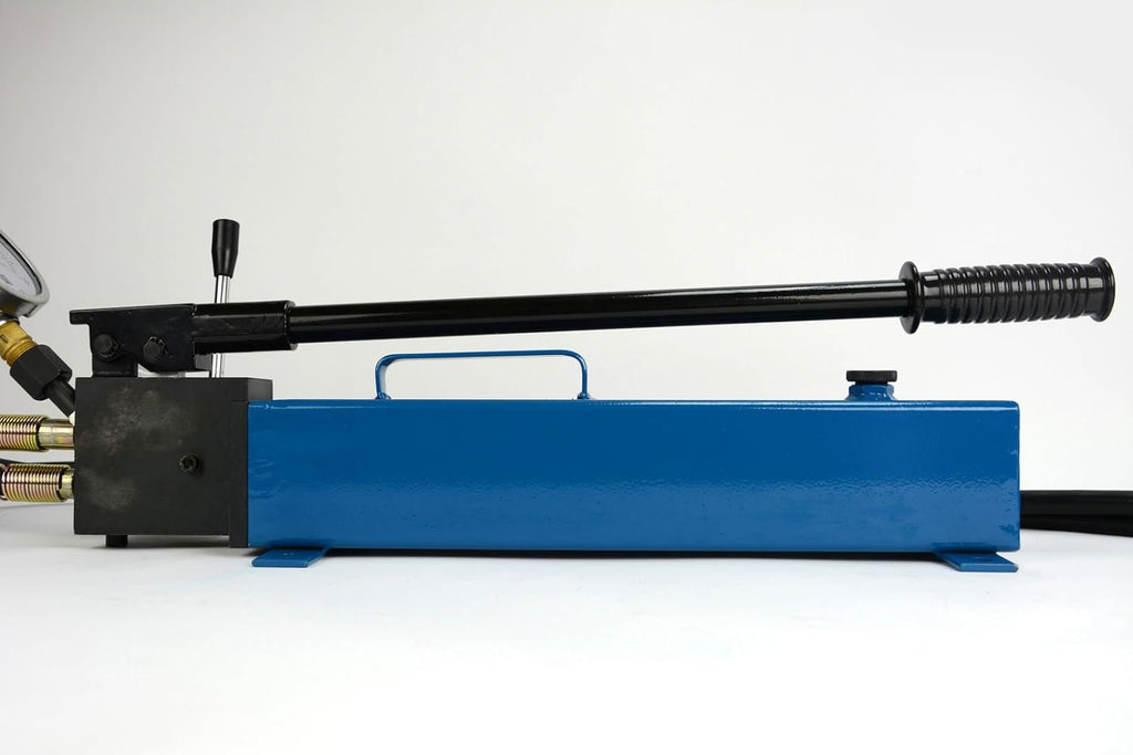 Manual Hand Hydraulic Power Pack Pump 2 Stage, Double Acting 10k psi 183 Cubic in Capacity G27451