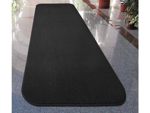 Skid-Resistant Carpet Runner Black 24 ft. x 27 in. I35784