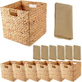 Wicker Storage Baskets 12x12x12 In, 6Pcs A168