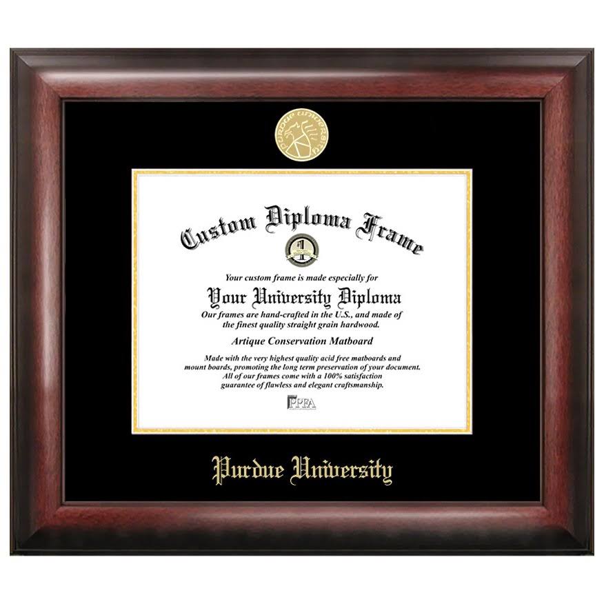 Purdue University Gold Embossed Diploma Frame I238014