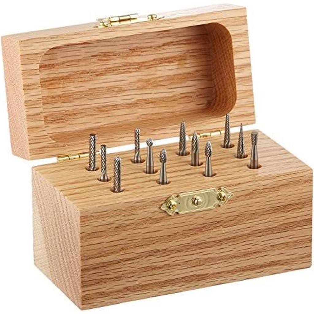 12 Piece 1/8 inch Double Cut Tungsten Burr Set M3314