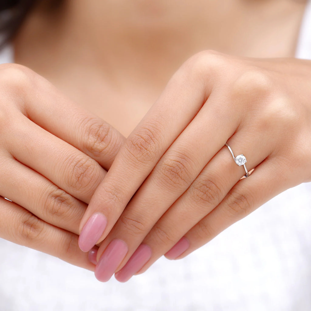 925 Sterling Silver Solitaire Ring C86803
