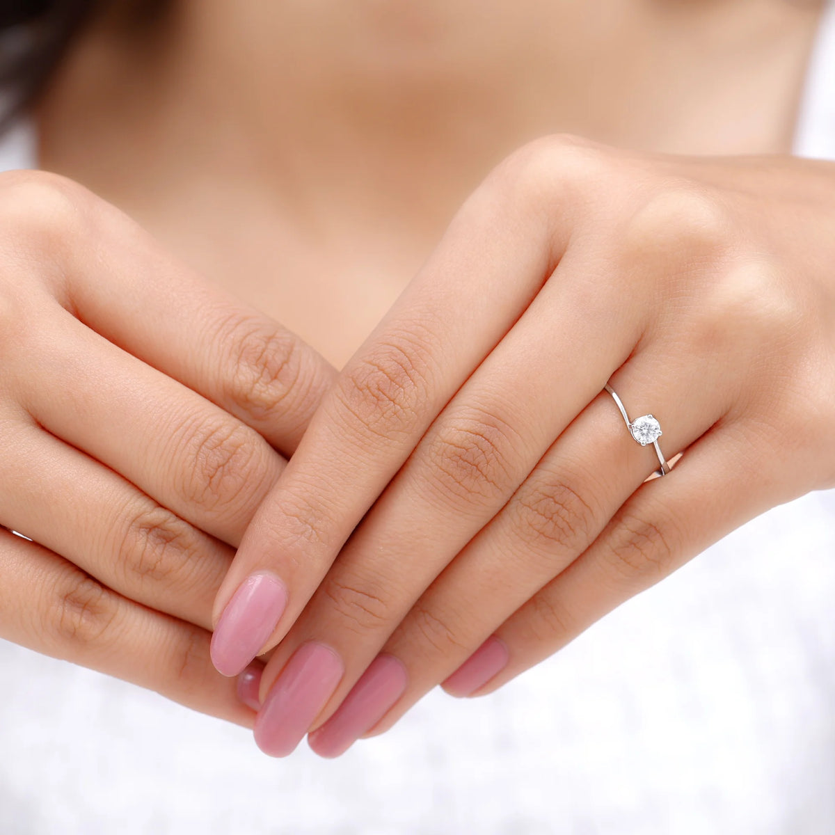 925 Sterling Silver Solitaire Ring C86803