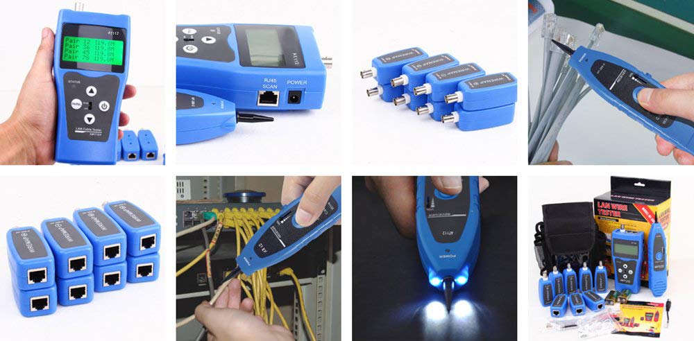 Network Ethernet LAN Phone Tester with 8 Far-end Jacks I78162