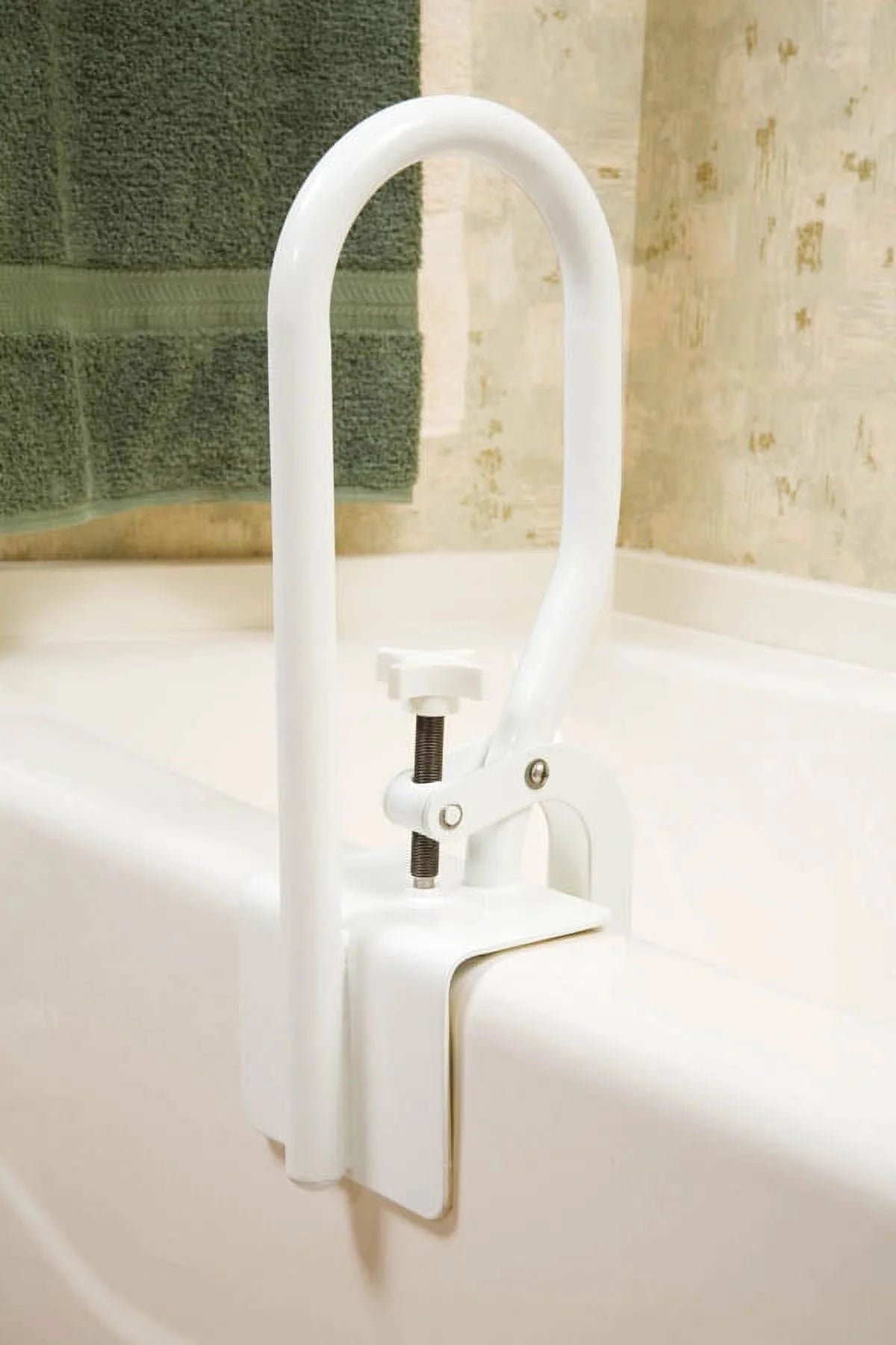 Fiberglass Bath Safety Grab Bar, White, 200 lb Capacity K591