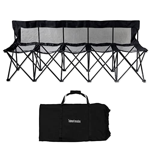 Portable Sports Bench with Mesh Seat and Back Z987275