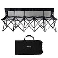 Portable Sports Bench with Mesh Seat and Back Z987275
