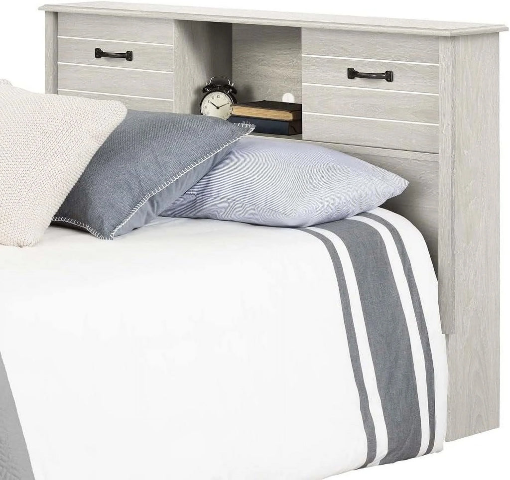 Full Winter Oak Bookcase Headboard Y511672