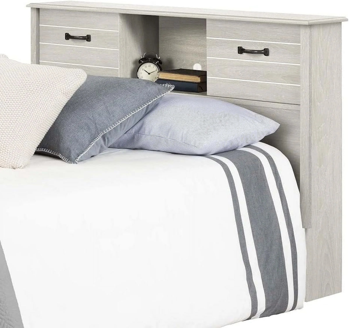 Full Winter Oak Bookcase Headboard Y511672