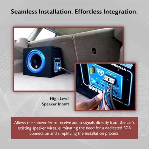 10 Inch 500W Active Car Subwoofer with Enclosure I414
