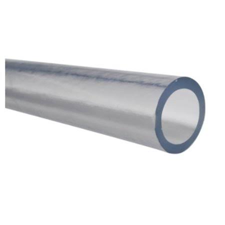 PVC Clear Plastic Tubing, Inner Diameter 1/4 inch, Outer Diameter 7/16 inch, Length 50 ft L986