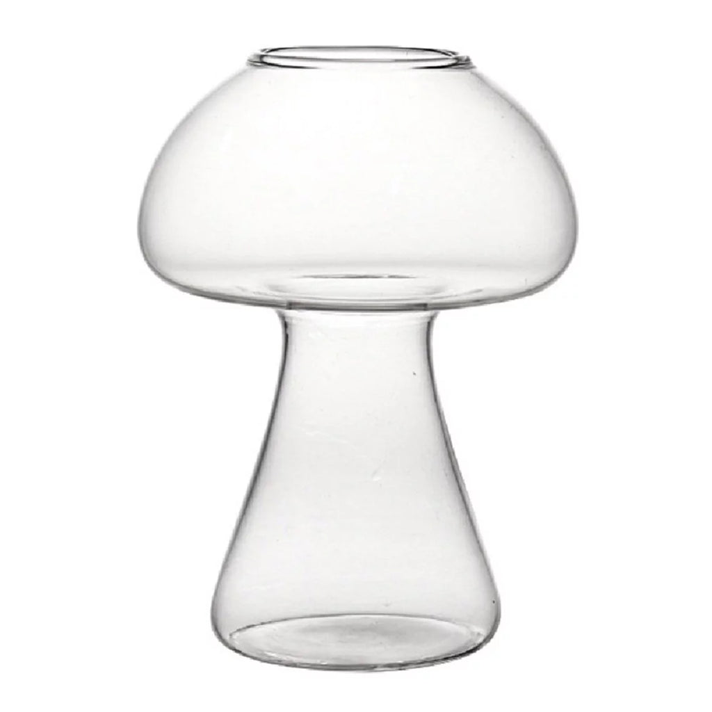 Mushroom Cocktail Mocktail Transparent Glass with Straw 300 ml Set of 2 T7908