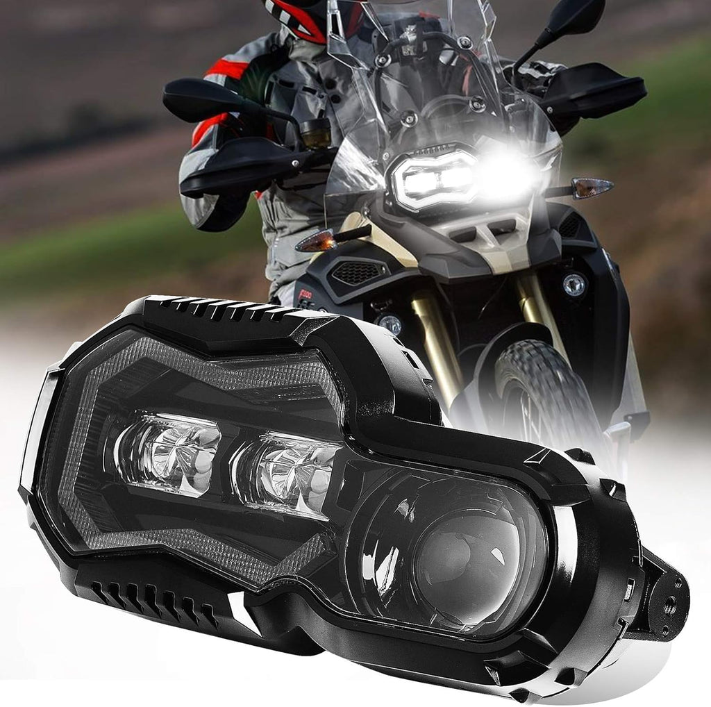 LED Headlight Assembly with Angel Eyes DRL High/Low Beam P968