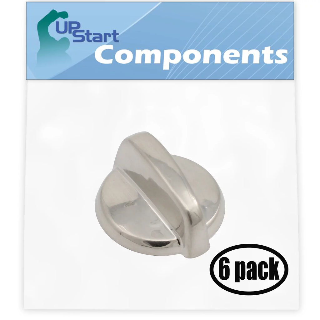 6 Pack Replacement Control Knob Stainless Steel Finish C967286