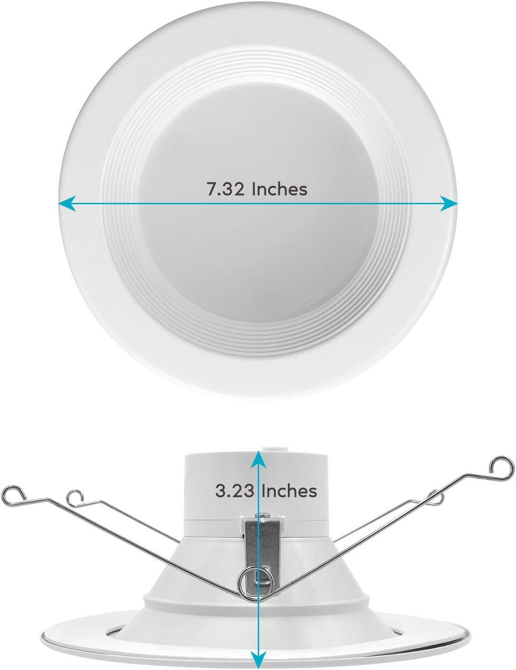5/6 Inch LED Recessed Retrofit Downlight, 14W, Color Selectable, Dimmable, 1100 Lumens, Wet Rated, 6 Pack A635