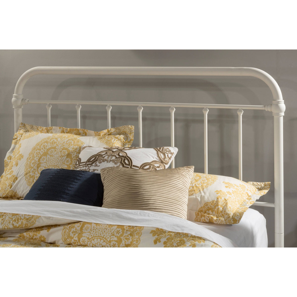 White Metal Headboard - Full H56621