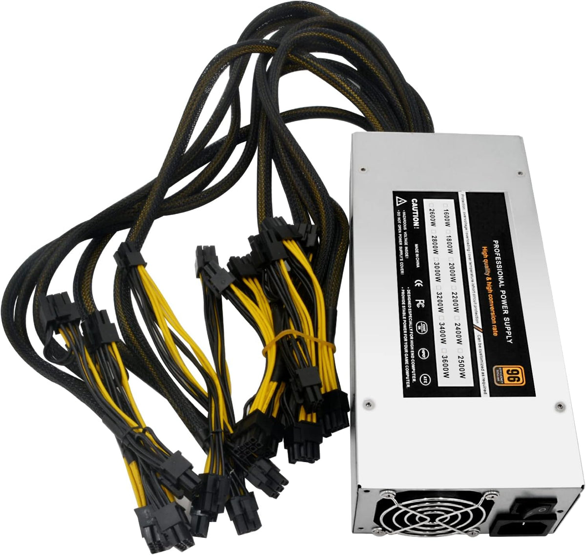 2500W 2U Single Channel Mining Rig PSU Y7624