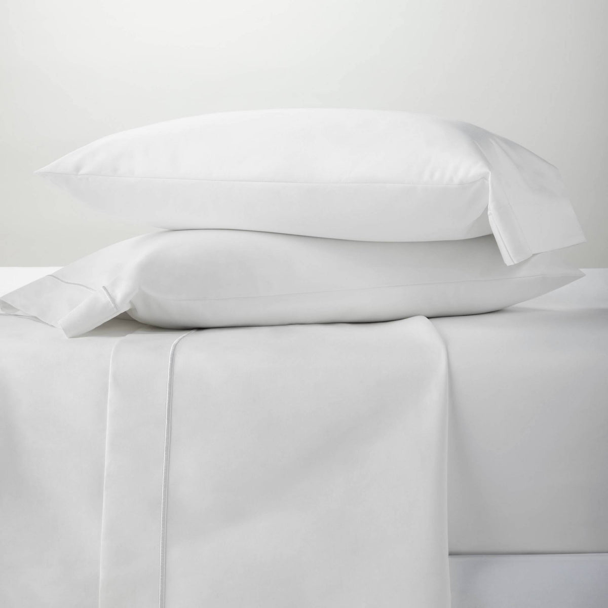 California King 6pc 1000 Thread Count Solid Sheet Set True White H11132
