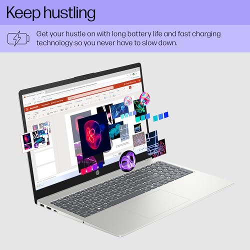 15.6 inch Laptop, HD Touchscreen Display, AMD Ryzen 3 7320U, 8 GB RAM, 256 GB SSD, AMD Radeon Graphics, Windows 11 Home, Natural Silver I659815